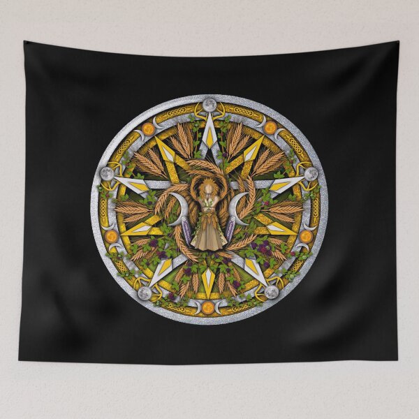 Item preview, Sabbat Pentacle for Lughnasadh, First Harvest designed and sold by Naumaddic Arts.