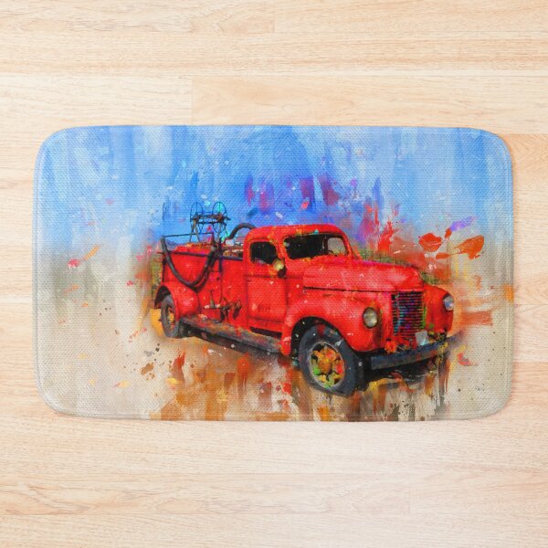 Item preview, Old Red Firetruck designed and sold by Elisabeth Lucas.