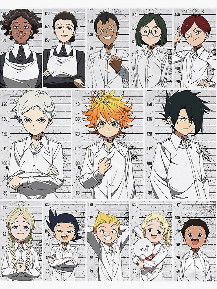 The Promised Neverland: Pôster traz o visual dos personagens na