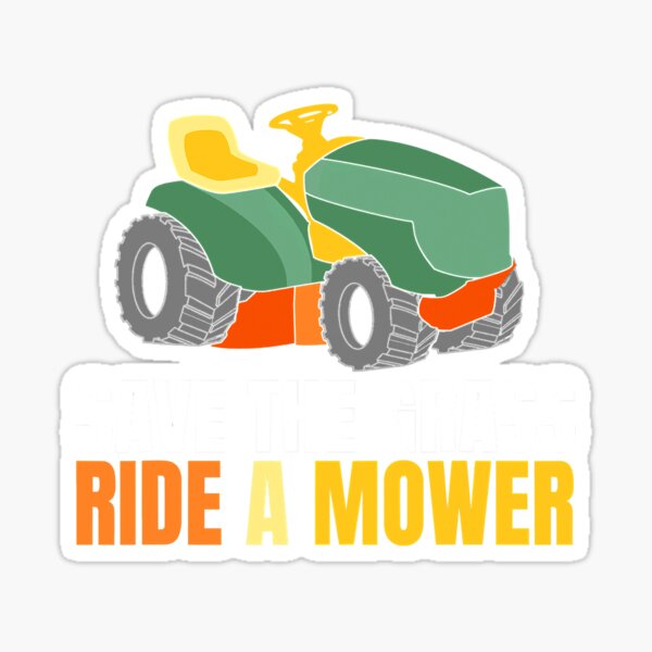 Lawn Mower Bubble Mower - Lawn Mower - Sticker