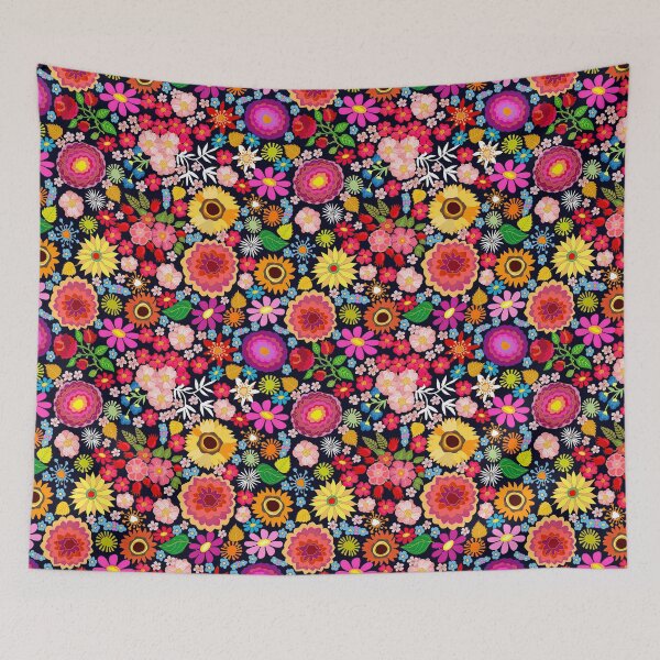 Item preview, Sunflower Pattern with different floral elements, leaves and grass, Sunflower Seamless Pattern, Sunflower Pattern Design designed and sold by graphic-genie.