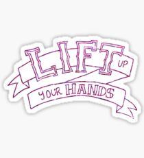 lift up your hands (hedwig) Sticker