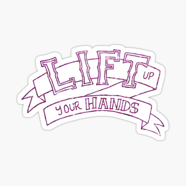 lift up your hands (hedwig) Sticker
