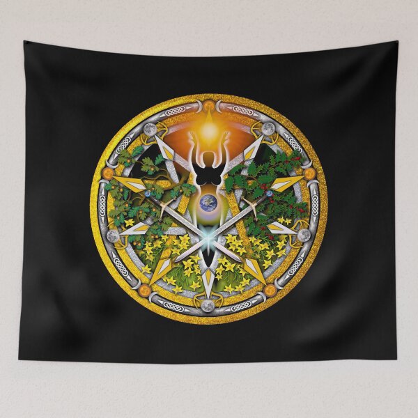 Item preview, Sabbat Pentacle for Litha, the Summer Solstice designed and sold by Naumaddic Arts.
