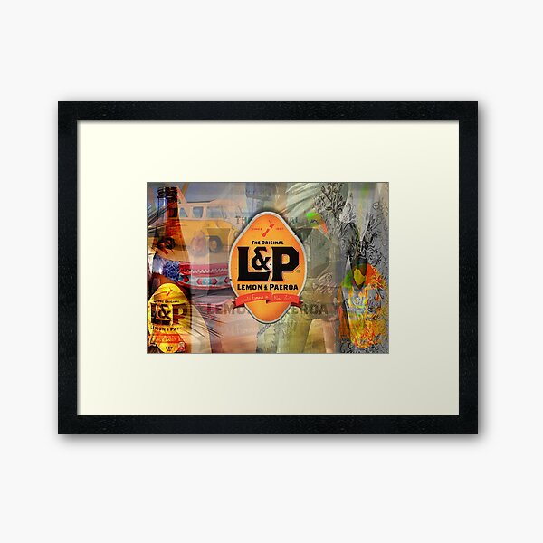 Lemon and Paeroa - L&P Framed Art Print
