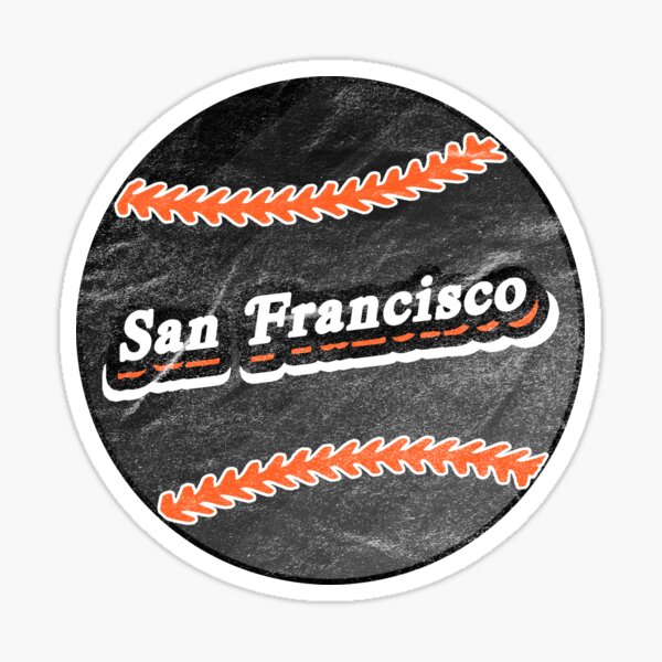 San Francisco Retro Baseball Sticker