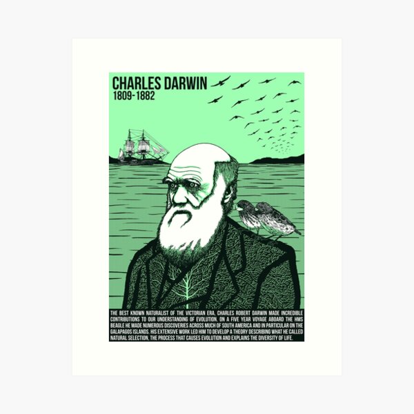Item preview, Illustrating Great Minds - Charles Darwin designed and sold by Ben Crombie.