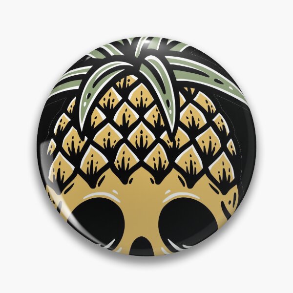 Item preview, Pineapple Skull Illustration designed and sold by rukurustudio.