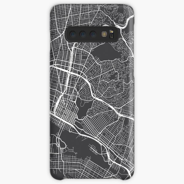 Oakland Karte, USA - Grau Samsung Galaxy Leichte Hülle