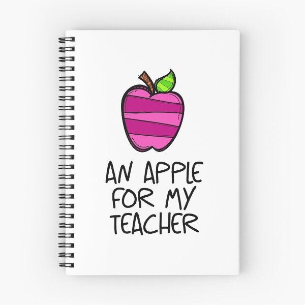 Item preview, An Apple for My Teacher! Pink (on White) designed and sold by PawsitiveMum.