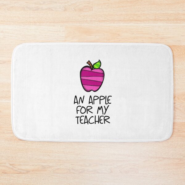 Item preview, An Apple for My Teacher! Pink (on White) designed and sold by PawsitiveMum.