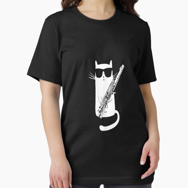 Funny Cat Wearing Sunglasses Playing Flute T-Shirt Funny Cat Wearing Sunglasses Playing Flute T-Shirt