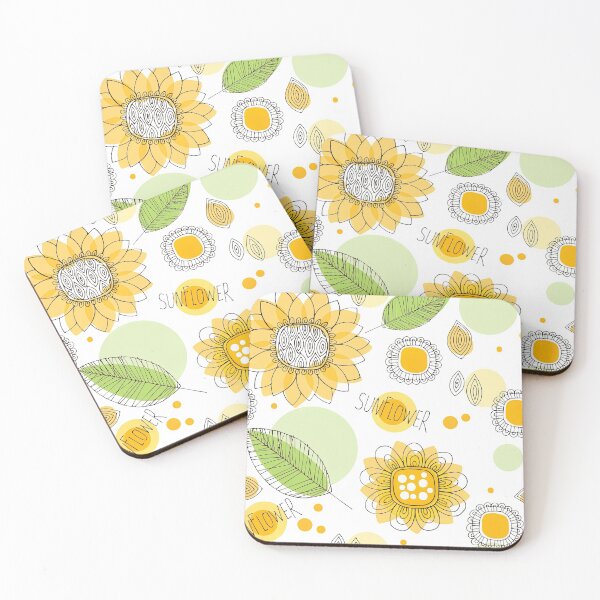 Item preview, Hand Drawn Doodle Sunflower Pattern, Sunflower Seamless Pattern, Sunflower Pattern Design designed and sold by graphic-genie.