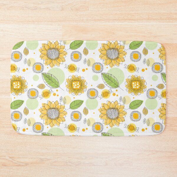 Item preview, Hand Drawn Doodle Sunflower Pattern, Sunflower Seamless Pattern, Sunflower Pattern Design designed and sold by graphic-genie.