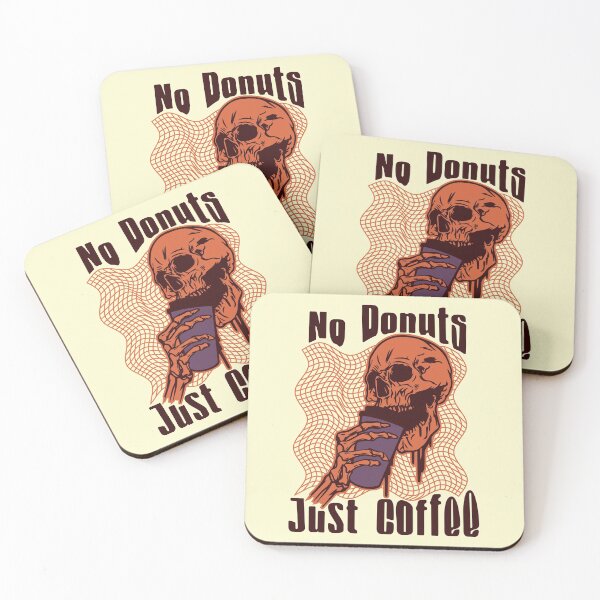 Item preview, No Donuts Just Coffee Dark orange designed and sold by Udens.