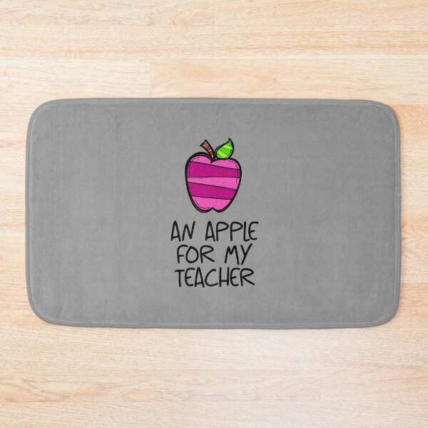 Item preview, An Apple for My Teacher! Pink (on Grey) designed and sold by PawsitiveMum.