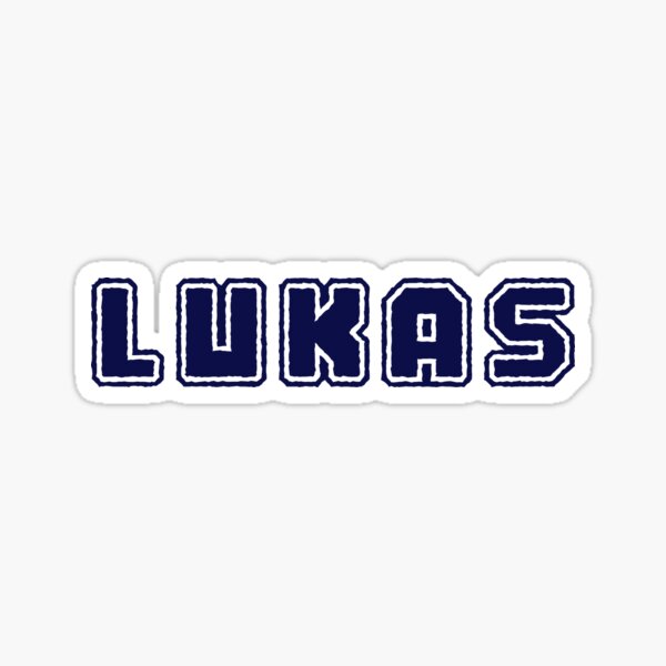 Lukas Name Tag Stickers Redbubble<script async src=