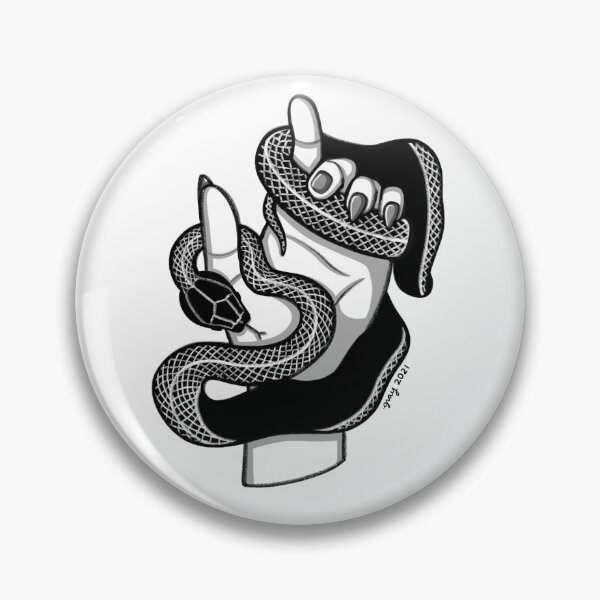 Item preview, Hand with Snake designed and sold by grayscaleskies.