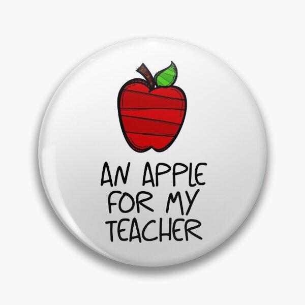 Item preview, An Apple for My Teacher! Red (on White) designed and sold by PawsitiveMum.