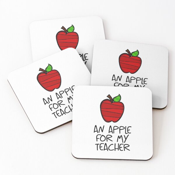 Item preview, An Apple for My Teacher! Red (on White) designed and sold by PawsitiveMum.