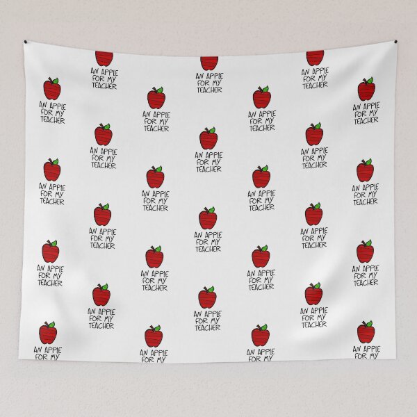 Item preview, An Apple for My Teacher! Red (on White) designed and sold by PawsitiveMum.