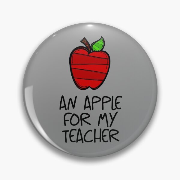 Item preview, An Apple for My Teacher! Red (on Grey) designed and sold by PawsitiveMum.