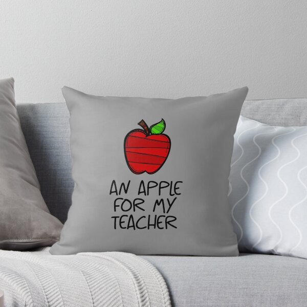 Item preview, An Apple for My Teacher! Red (on Grey) designed and sold by PawsitiveMum.