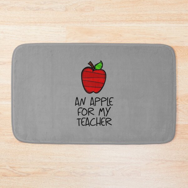 Item preview, An Apple for My Teacher! Red (on Grey) designed and sold by PawsitiveMum.