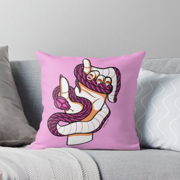Item preview, Lesbian Flag Hand with Snake designed and sold by grayscaleskies.