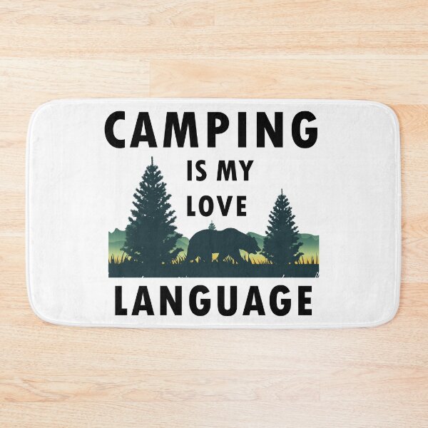 Item preview, wildlife bear and camping is my love language designed and sold by abhishekarts.