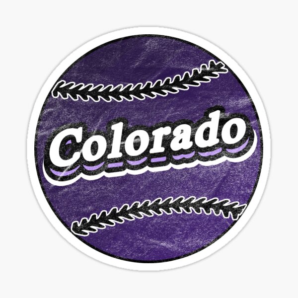 Play Ball! Rockies Baseball Mascot Dinger - Colorado Rockies - Sticker