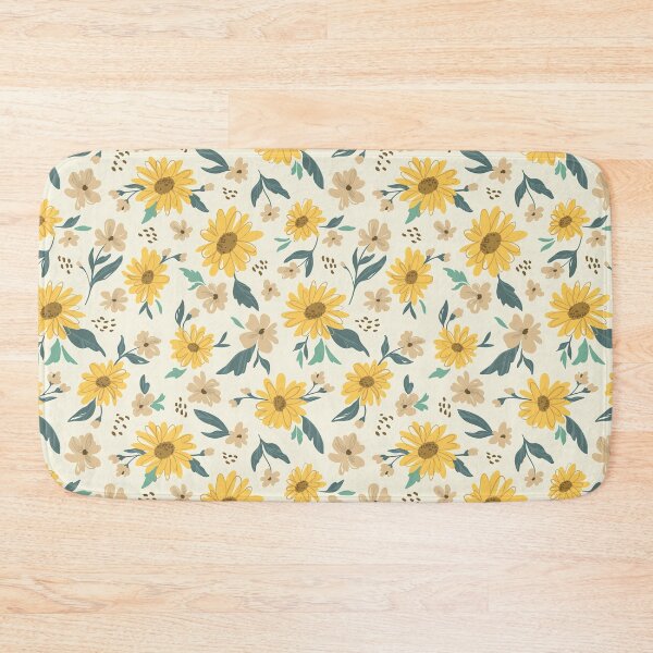 Item preview, Sunflower Pattern with Yellow daisy on off white background, Sunflower Seamless Pattern, Sunflower Pattern Design designed and sold by graphic-genie.