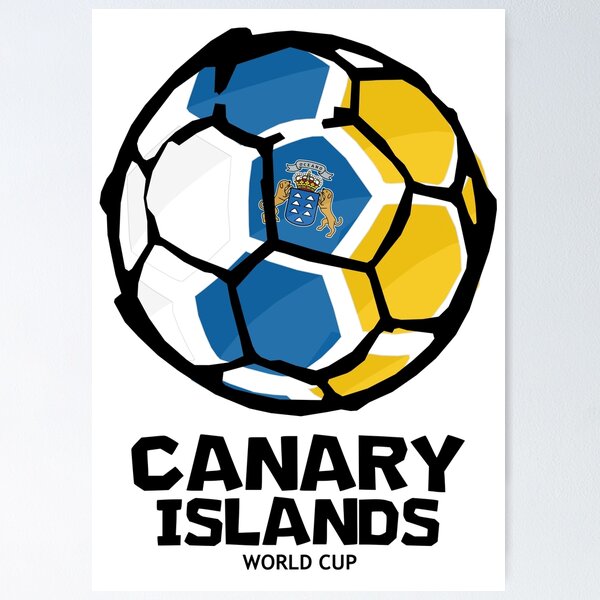 Item preview, Canary Islands Football Country Flag designed and sold by KewaleeTee.