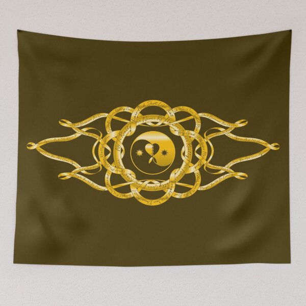 Item preview, Katy Perry Never Really Over Metallic Gold Symbol With Lyrics Brown Background designed and sold by cryaboutitnow.