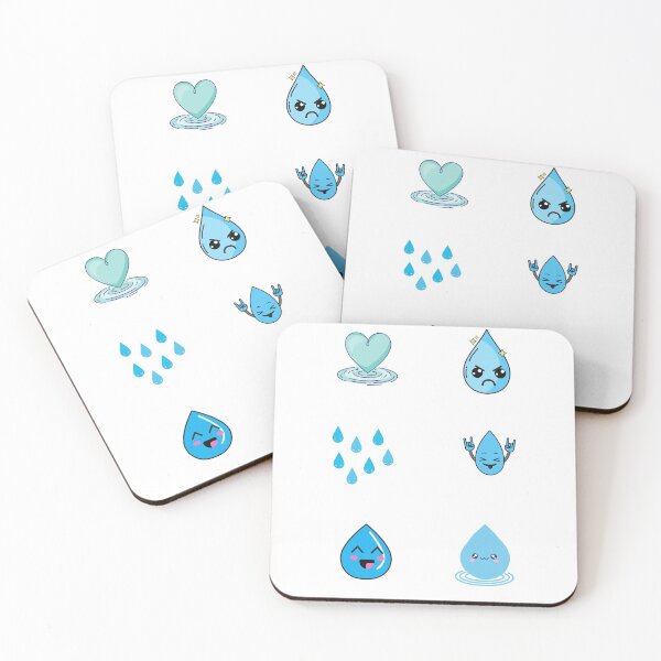Item preview, water droplets emoji - cute water droplets pack - cool water drops set designed and sold by Amalzaki.