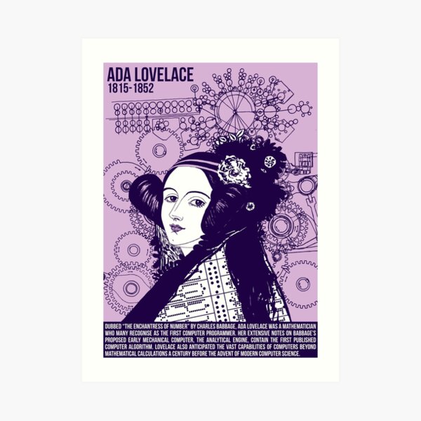 Illustrating Great Minds - Ada Lovelace Art Print