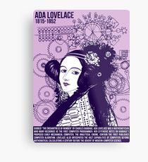 Lámina metálica Ilustrando grandes mentes - Ada Lovelace