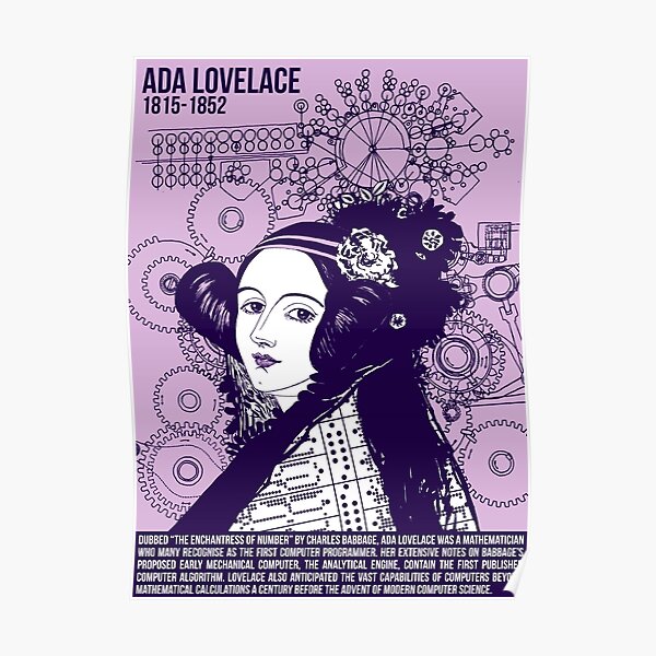 Illustrating Great Minds - Ada Lovelace Poster