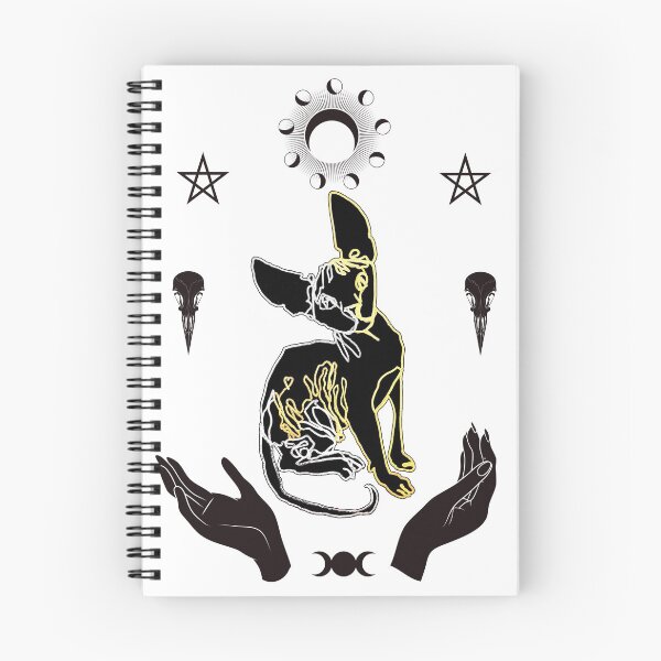 Item preview, Magic Sphinx cat ambidextrous line drawing designed and sold by orangerinka.