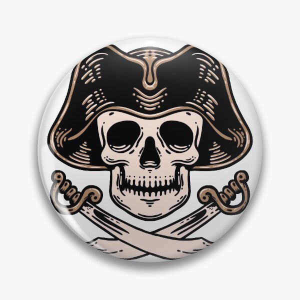 Item preview, Pirate Skull and Crossed Swords designed and sold by rukurustudio.