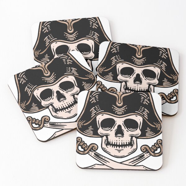 Item preview, Pirate Skull and Crossed Swords designed and sold by rukurustudio.