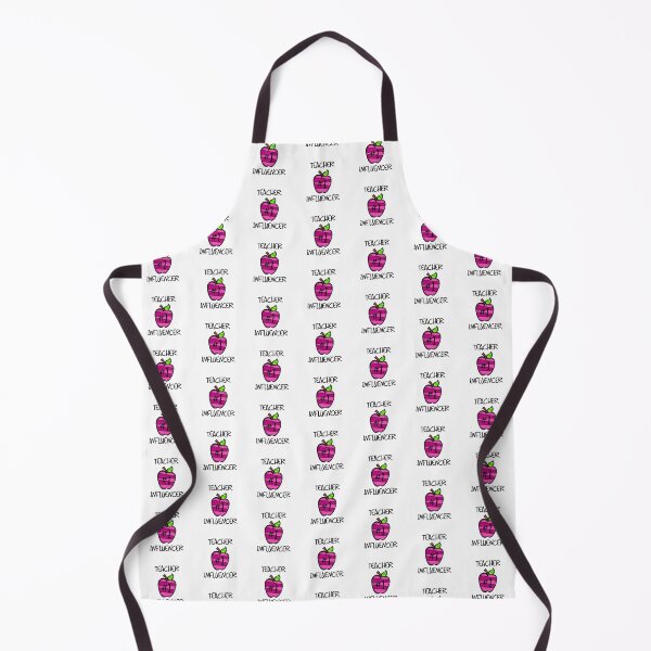 Item preview, Teacher #1 Influencer! Pink (on White) designed and sold by PawsitiveMum.