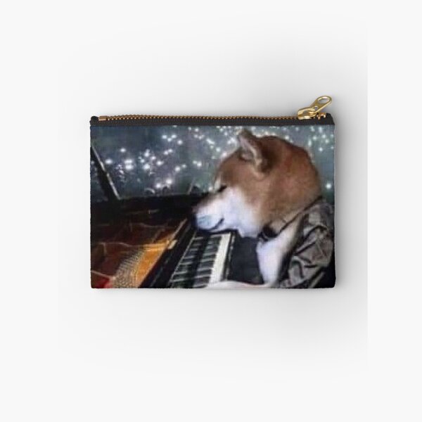 Item preview, Cheems giving a piano concert designed and sold by CleverEmoji.