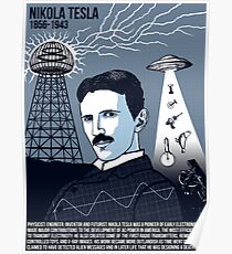 Illustrating Great Minds - Nikola Tesla Poster