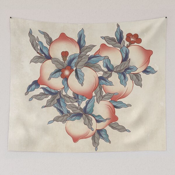 Item preview, Peach E : Minhwa-Korean traditional/folk art designed and sold by minsillust.