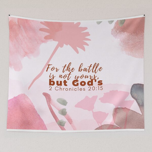 Item preview, For the battle is not yours, but God's. 2 Chronicles 20:15 designed and sold by Eunoia-ikigai.