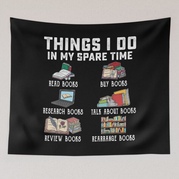 Item preview, Things I Do In My Spare Time Read Books designed and sold by DelauaMaald.
