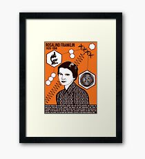 Illustrating Great Minds - Rosalind Franklin Framed Print