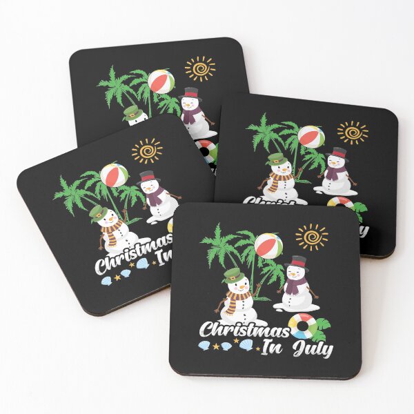 Item preview, Snowman Christmas in July Funny Hawaiian Summer designed and sold by DelauaMaald.