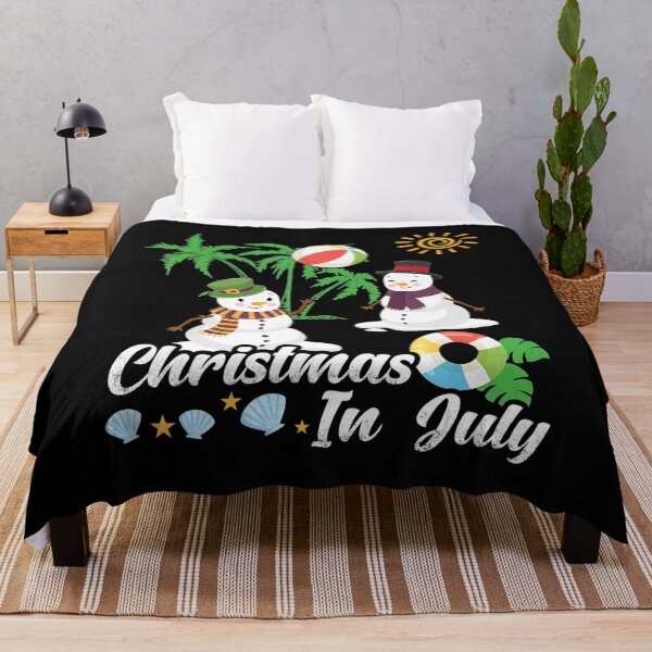Item preview, Snowman Christmas in July Funny Hawaiian Summer designed and sold by DelauaMaald.